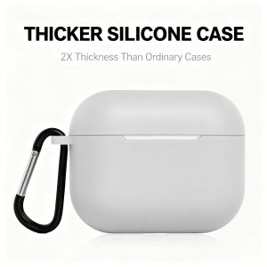 For Airpods Pro 1 And for Airpods Pro 2 And for Airpods Pro 3 Case, Ultra-Thick Soft Silicone Cover with Buckle, Anti-Drop And Long-Lasting, Multiple Colors